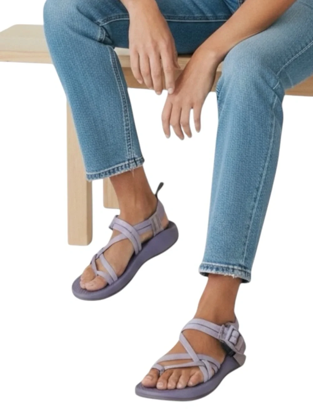 CHACO Z/1 Classic Monochrome Sandals in Lavender Frost Size 6
